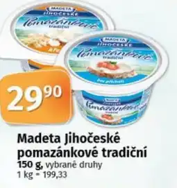 COOP TIP Madeta Jihočeské pomazánkové tradiční nabídka