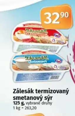 COOP TIP Zálesák termizovaný smetanový sýr nabídka