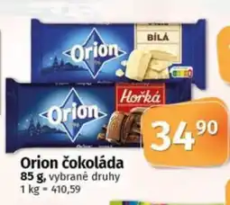 COOP TIP Orion čokoláda nabídka