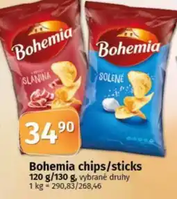 COOP TIP Bohemia chips/sticks nabídka