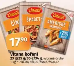 COOP TIP Vitana koření nabídka