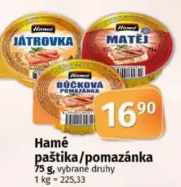 COOP TIP Hamé paštika/pomazánka nabídka