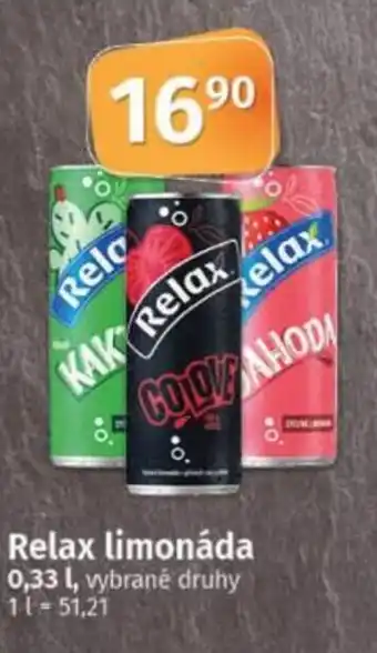 COOP TIP Relax limonáda nabídka