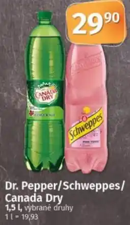 COOP TIP Dr. Pepper/Schweppes/ Canada Dry nabídka