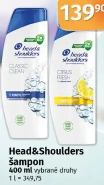 COOP TIP Head&Shoulders šampon nabídka