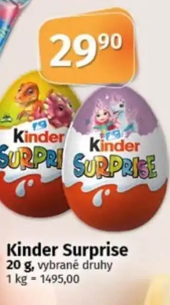 COOP TIP Kinder Surprise nabídka