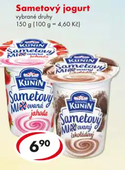 CBA KUNIN Sametový jogurt nabídka