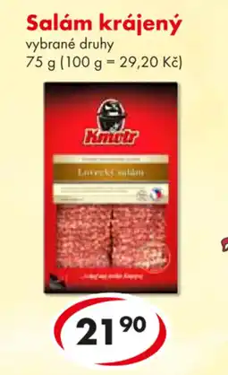CBA Salám krájený nabídka