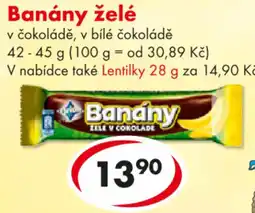 CBA Banány želé nabídka