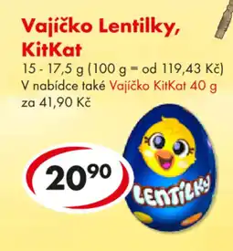 CBA Vajíčko Lentilky, KitKat nabídka
