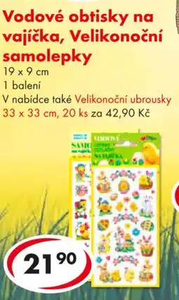 CBA Vodové obtisky na vajíčka, Velikonoční samolepky nabídka