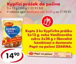 CBA Kypřicí prášek do pečiva nabídka