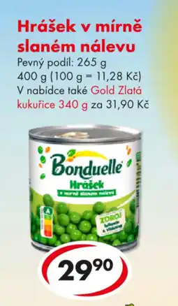 CBA Hrášek v mírně slaném nálevu nabídka