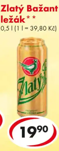 CBA Zlatý Bažant ležák nabídka