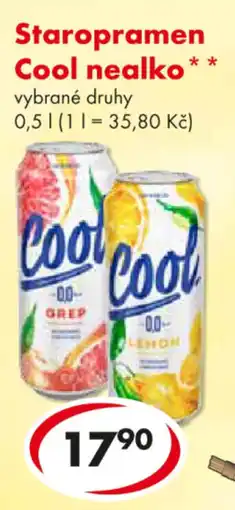 CBA Staropramen Cool nealko nabídka