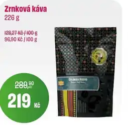 BonVeno Zrnková káva nabídka