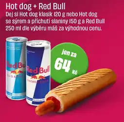 BonVeno Hot dog + Red Bull nabídka