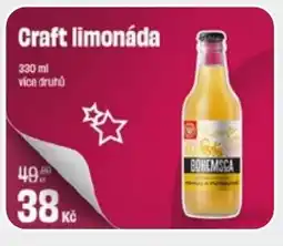 BonVeno Craft limonáda nabídka