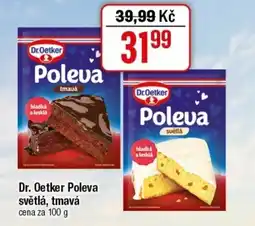 TEMPO Dr. Oetker Poleva světlá, tmavá nabídka