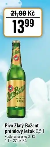 TEMPO Pivo Zlatý Bažant prémiový ležák nabídka