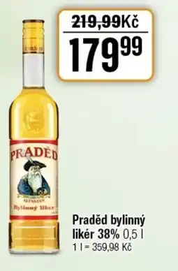 TEMPO Praděd bylinný liker 38% nabídka