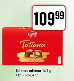 TEMPO Tatiana mléčná nabídka