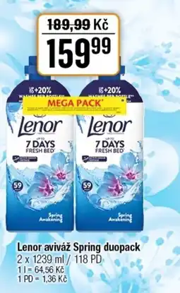 TEMPO Lenor aviváž Spring duopack nabídka