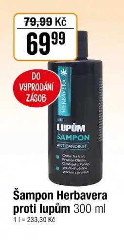 TEMPO Šampon Herbavera proti lupům nabídka