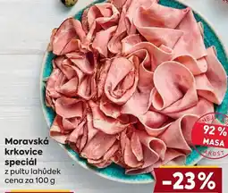 Billa Moravská krkovice speciál nabídka