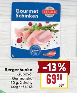 Billa Berger šunka nabídka