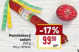 Billa Pomlázkový salám nabídka