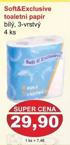 PLUS JIP Soft&Exclusive toaletní papír nabídka