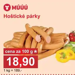 PLUS JIP Hoštické párky nabídka