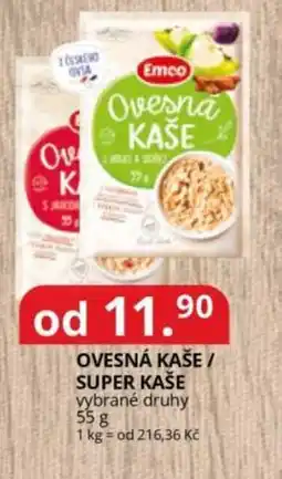 Potraviny CZ Ovesná kaše / super kaše nabídka