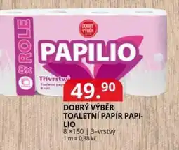 Potraviny CZ Dobrý výběr toaletní papír papilio nabídka