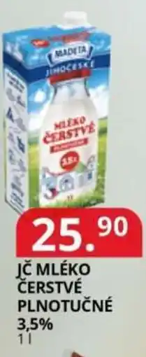 Potraviny CZ Madeta Jč mléko čerstvé plnotučné 3,5% nabídka