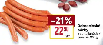 Billa Debrecínské parky nabídka