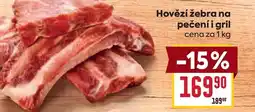 Billa Hovězí žebra na pečení i gril nabídka