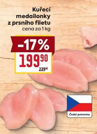 Billa Kuřecí medailonky z prsního filetu nabídka
