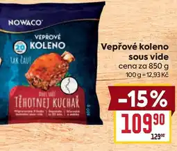 Billa Nowaco Vepřové koleno Sous vide nabídka