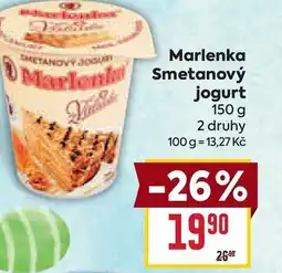 Billa Marlenka Smetanový jogurt nabídka