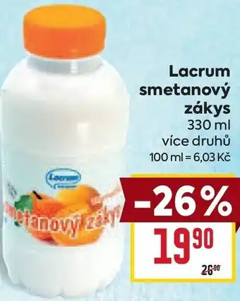 Lacrum smetanový zákys 330 ml nabídka v Billa