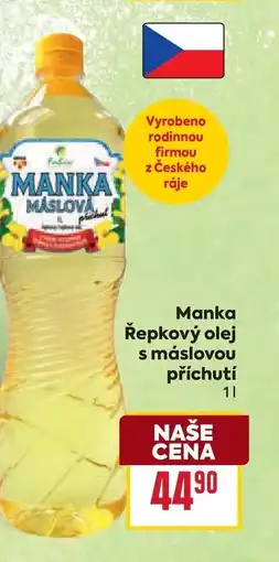 Billa Manka Řepkový olej s máslovou příchutí nabídka