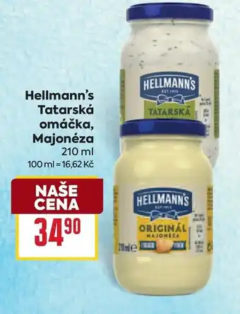 Billa Hellmann's Tatarská omáčka, Majonéza nabídka
