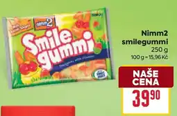 Billa Nimm2 smilegummi nabídka