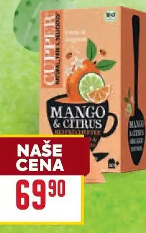 Billa Cupper čaj nabídka