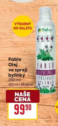Billa Fabio Olej ve spreji bylinky nabídka