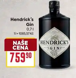 Billa Hendrick's Gin nabídka
