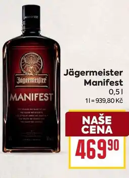 Billa Jägermeister Manifest nabídka