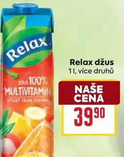 Billa Relax džus nabídka